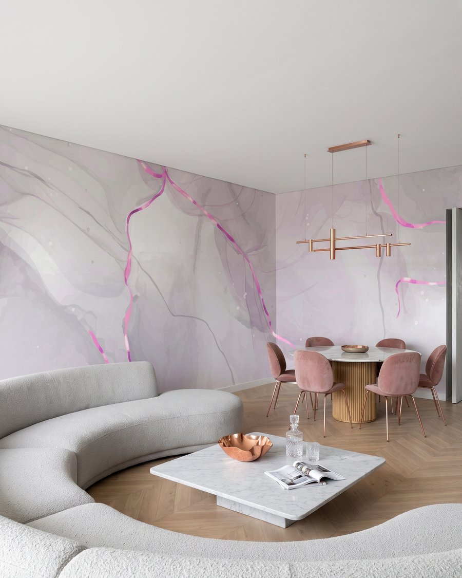 Blasse Adern mit Lichtspuren — Interieur 3