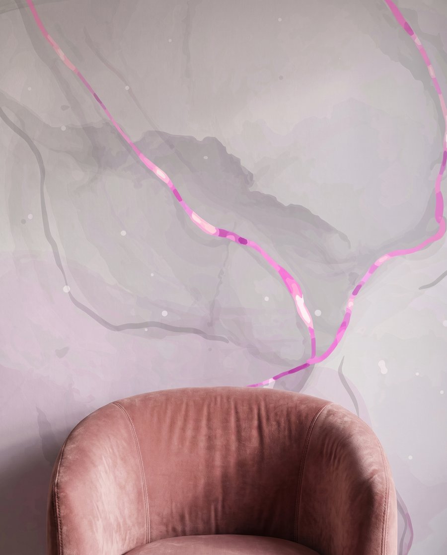 Blasse Adern mit Lichtspuren — Detail