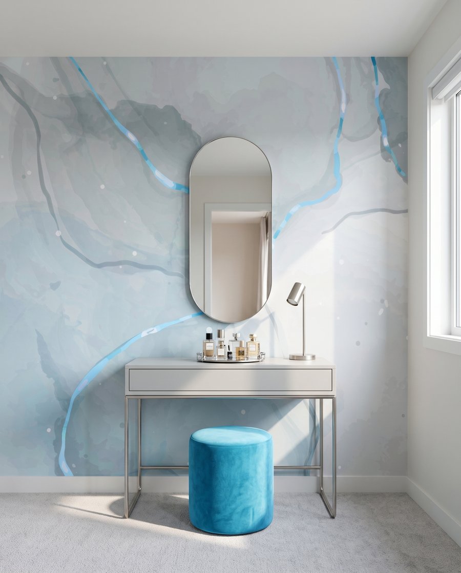 Blasse Adern mit Lichtspuren — Interieur 1
