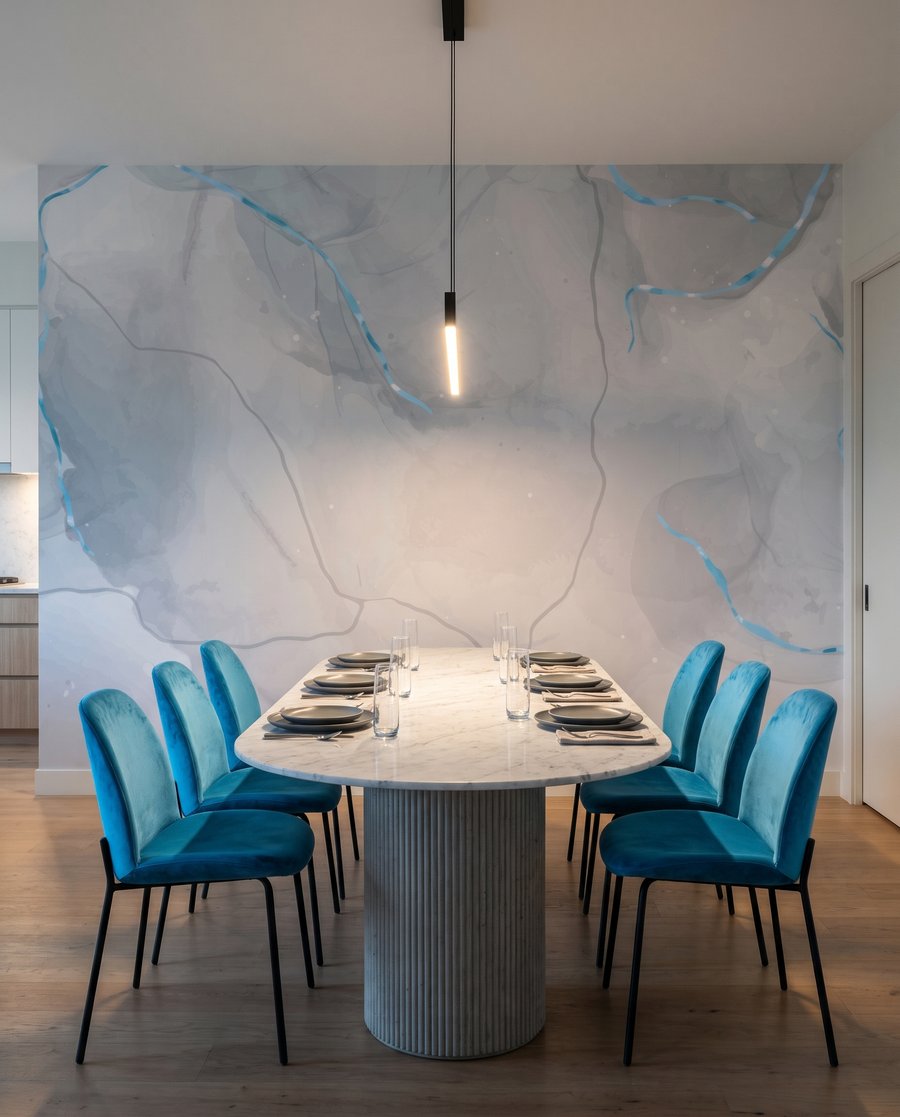 Blasse Adern mit Lichtspuren — Interieur 6