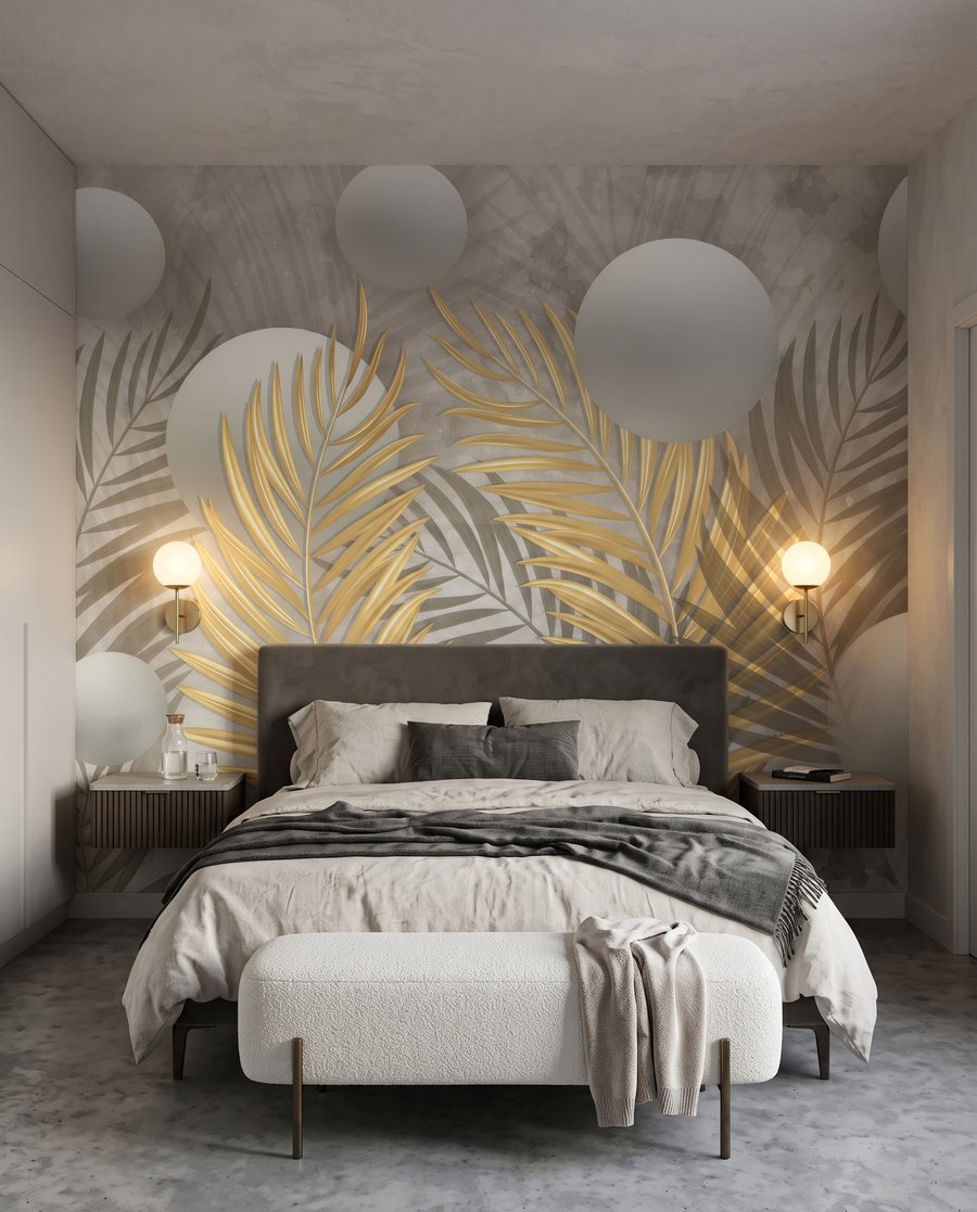 Goldene Blätter, weiße Kugeln — Interieur 2