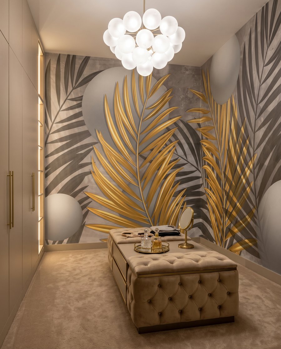 Goldene Blätter, weiße Kugeln — Interieur 3