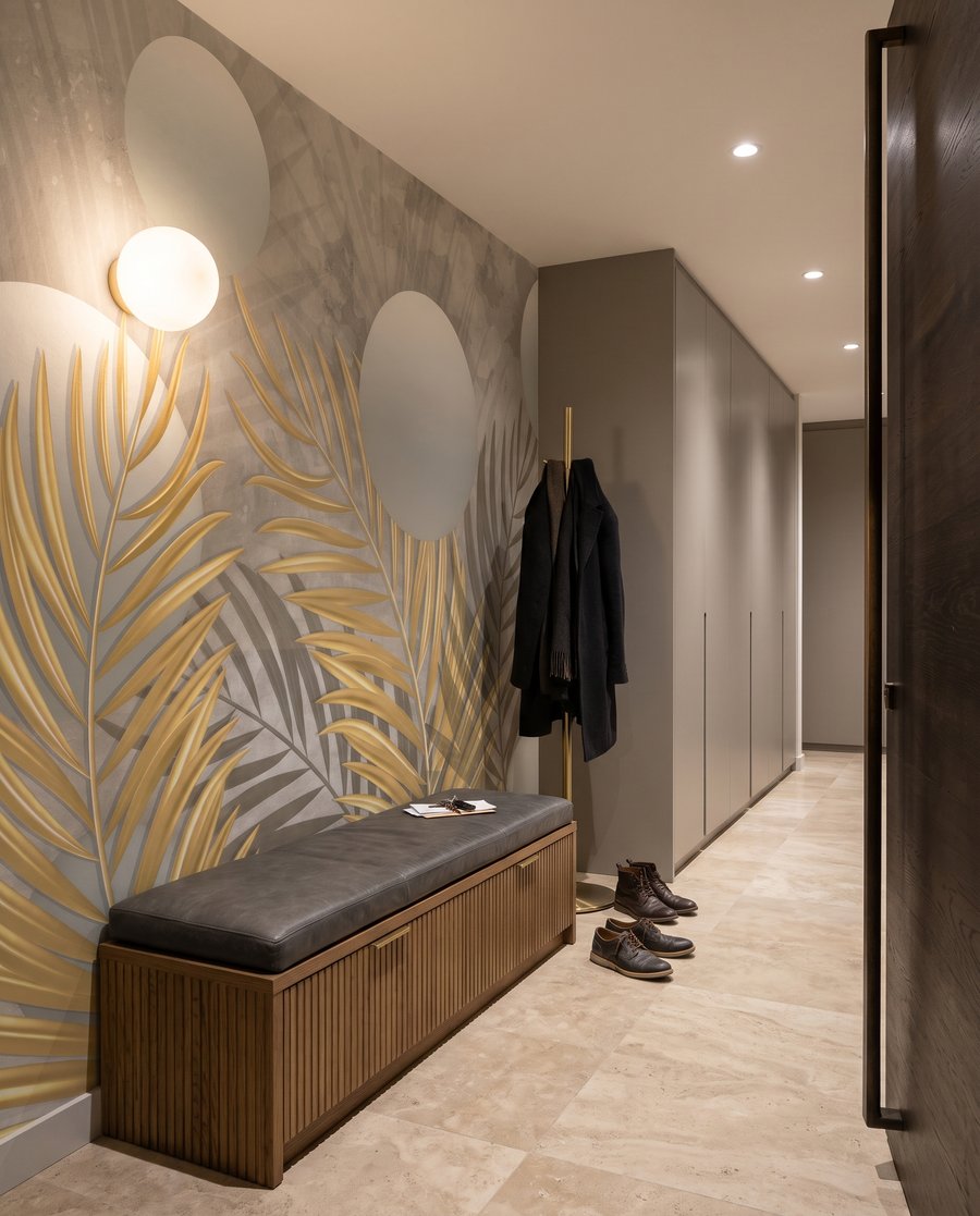 Goldene Blätter, weiße Kugeln — Interieur 6
