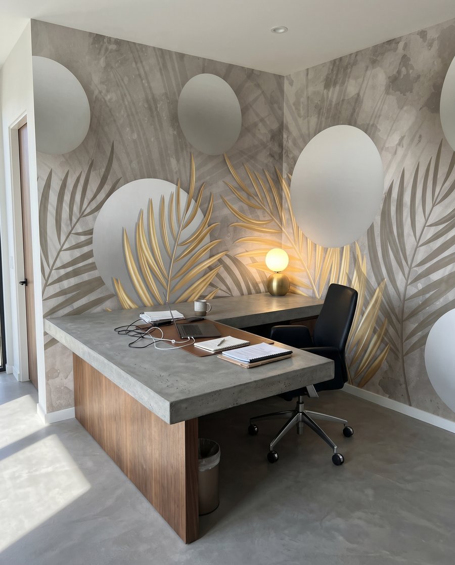 Goldene Blätter, weiße Kugeln — Interieur 8