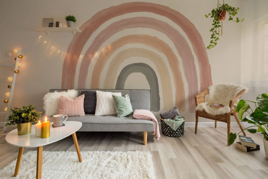 Rosa-grauer Regenbogen — Interieur 1