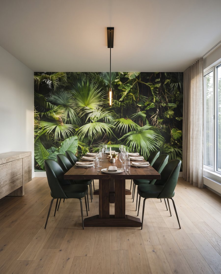 Wasserfall aus Dschungelblättern — Interieur 8