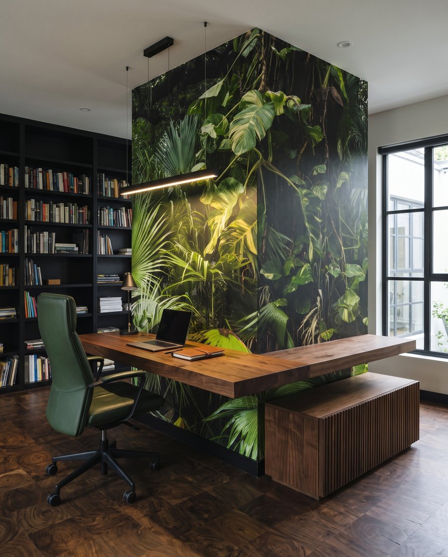 Wasserfall aus Dschungelblättern — Interieur 9