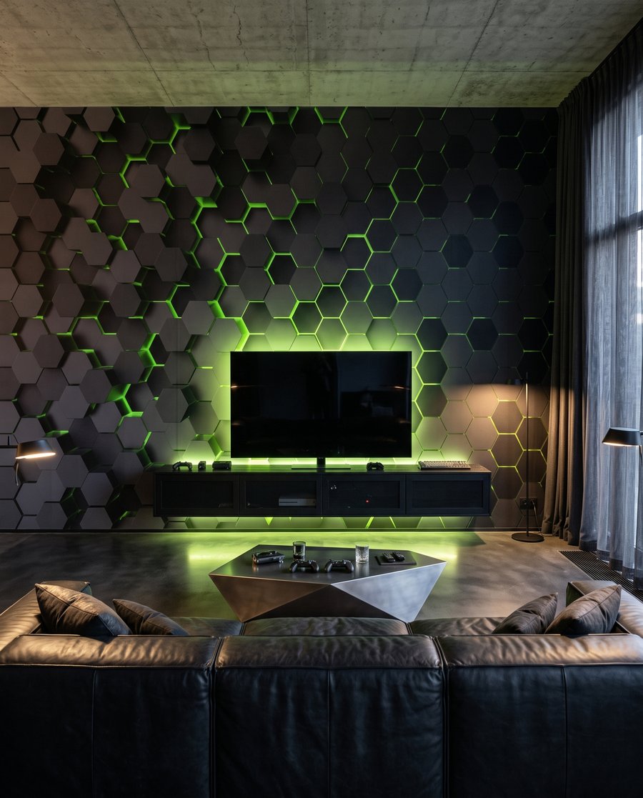 Licht in Sechsecken — Interieur 1