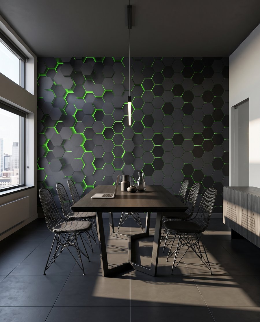 Licht in Sechsecken — Interieur 8