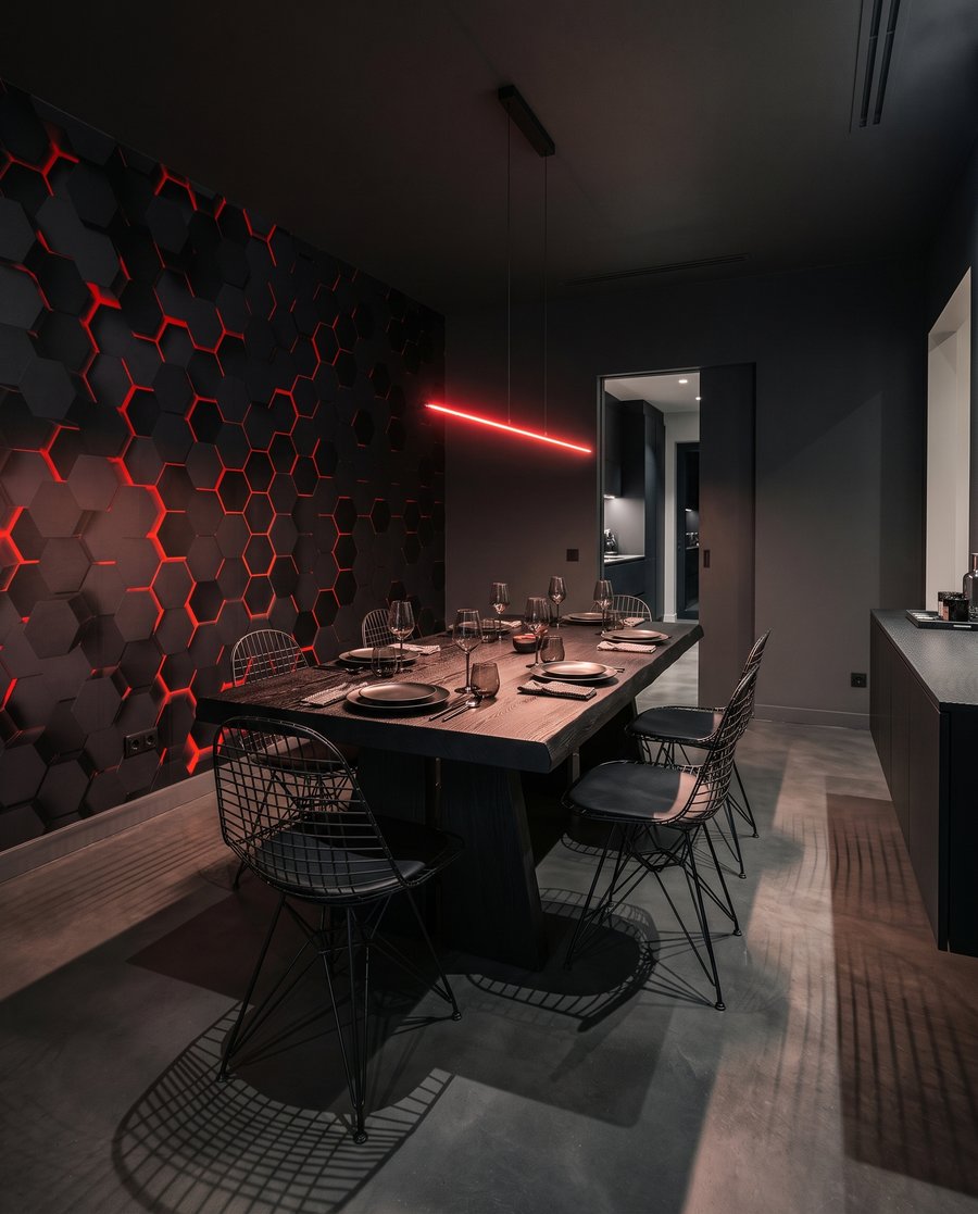Licht in Sechsecken — Interieur 6