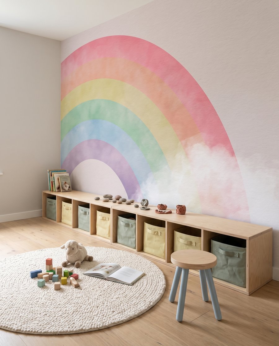 Regenbogen in sanftem Aquarell — Interieur 9
