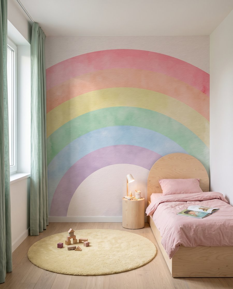 Regenbogen in sanftem Aquarell — Interieur 2