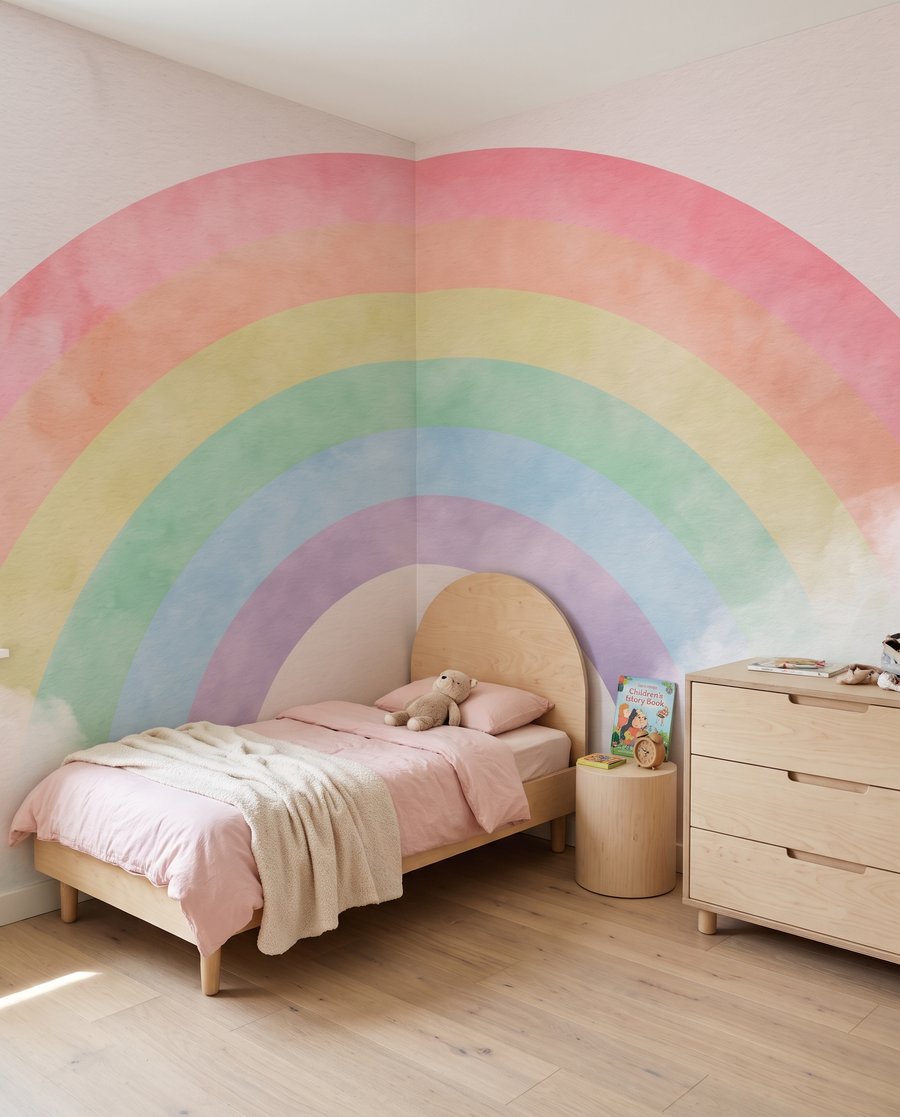 Regenbogen in sanftem Aquarell — Interieur 5