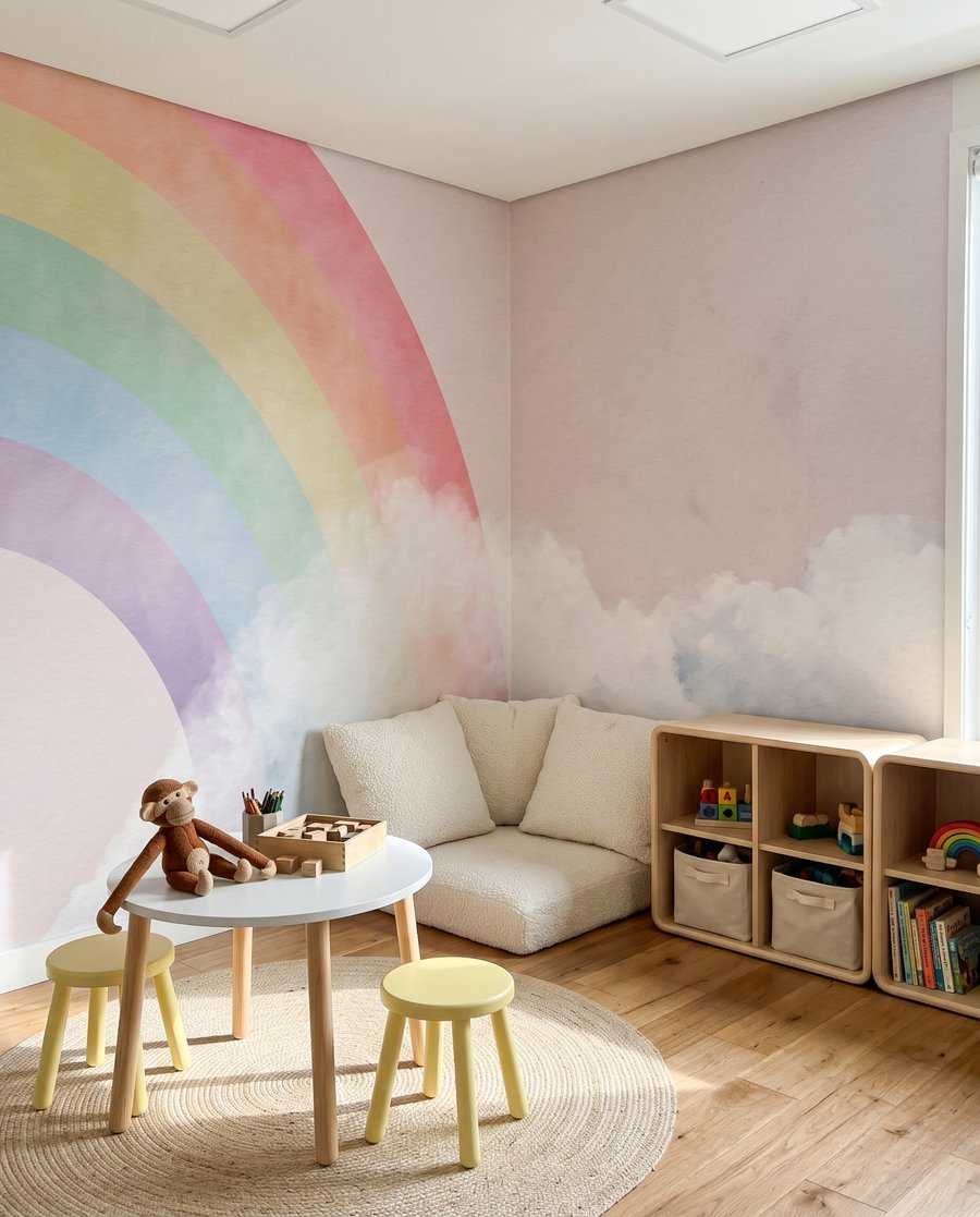 Regenbogen in sanftem Aquarell — Interieur 6