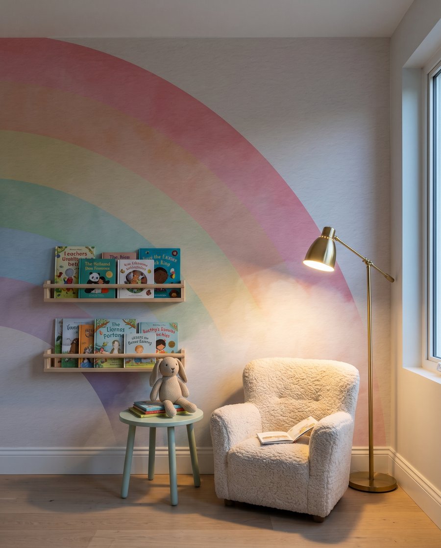 Regenbogen in sanftem Aquarell — Interieur 7