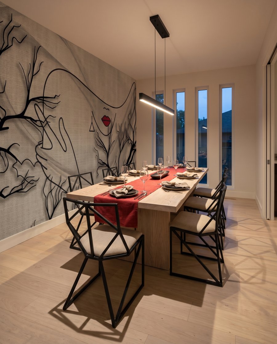 Gesicht zwischen Zweigen — Interieur 7