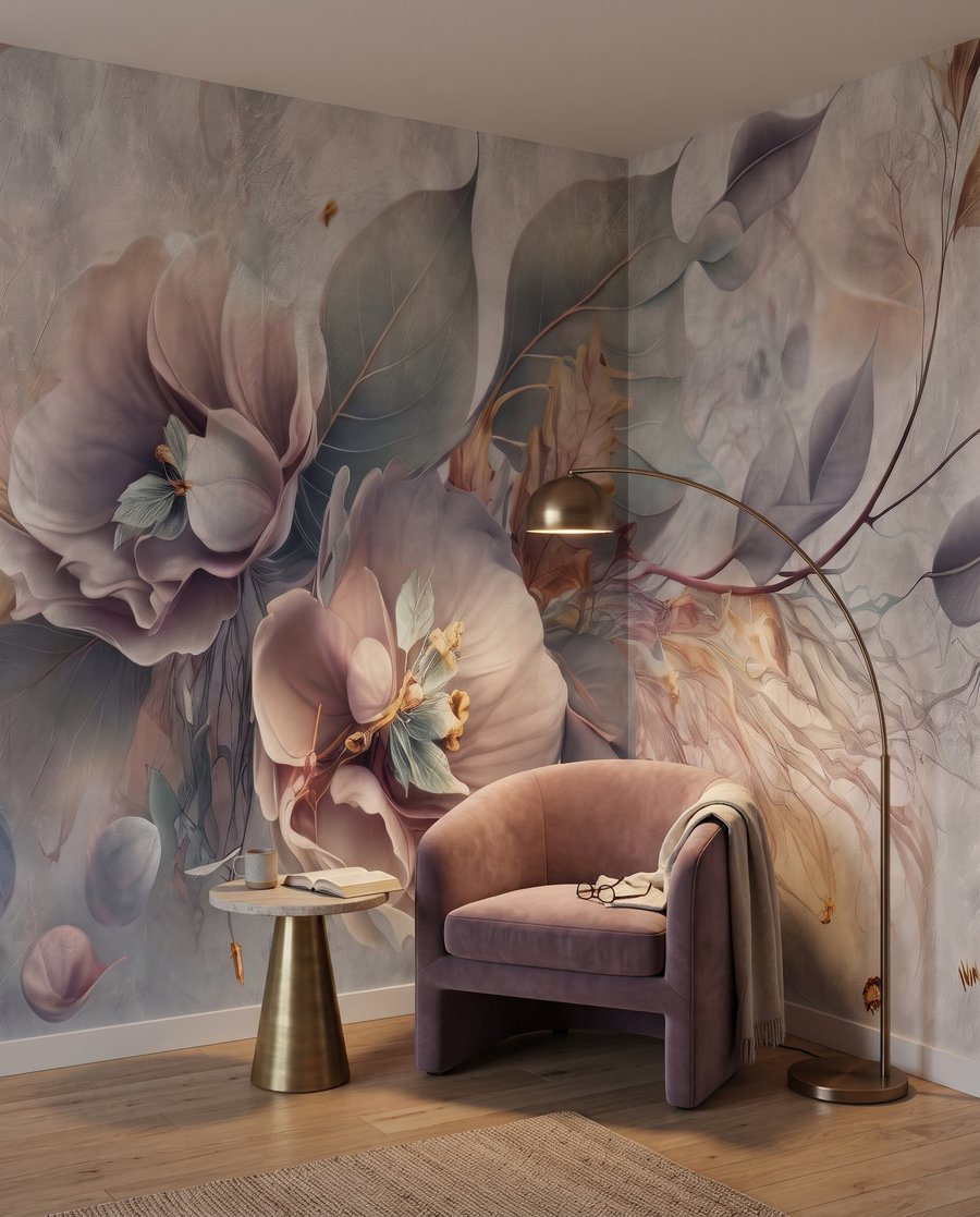 Blüten mit feinen Rispenzweigen — Interieur 1