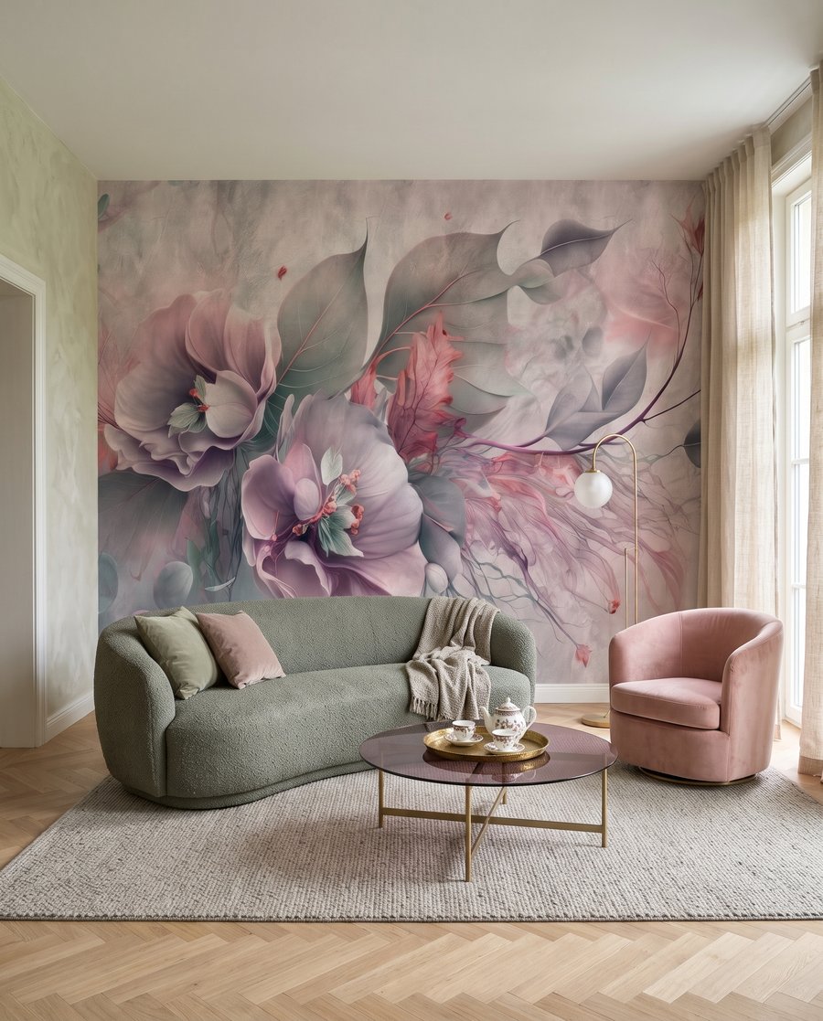 Blüten mit feinen Rispenzweigen — Interieur 2