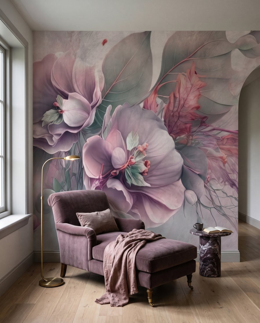 Blüten mit feinen Rispenzweigen — Interieur 3