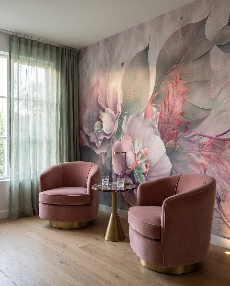 Blüten mit feinen Rispenzweigen — Interieur 4