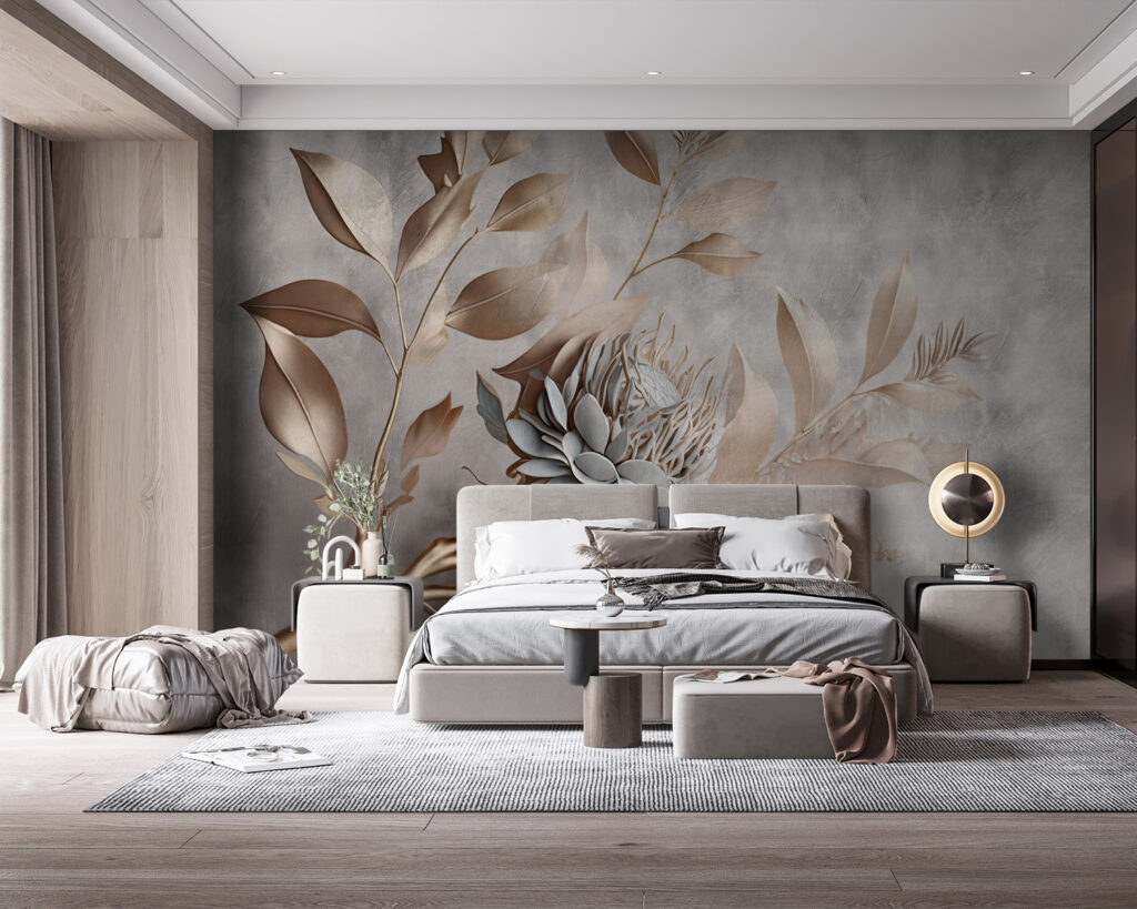 Zarte Blüte mit Blättern — Interieur 2