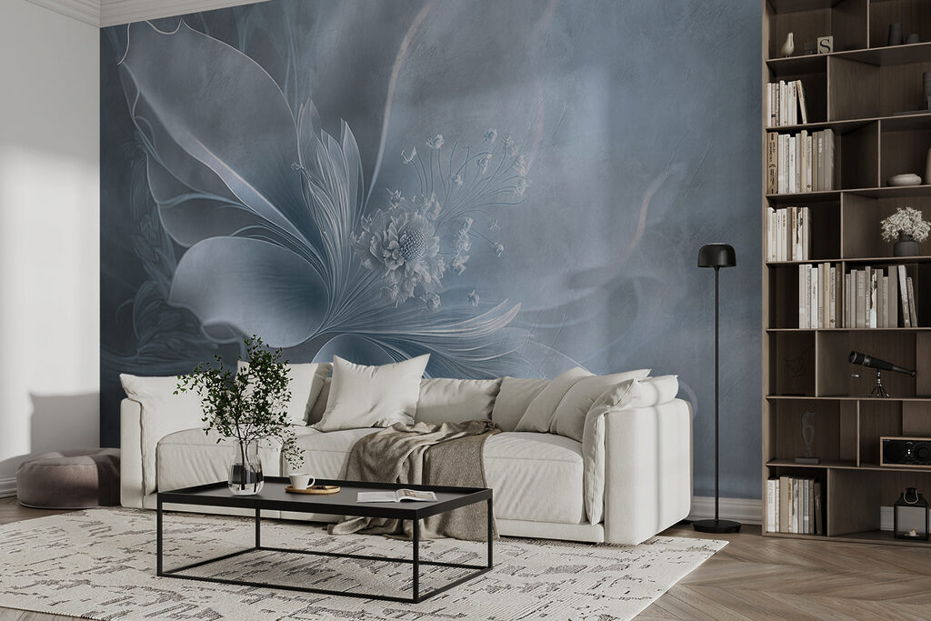 Blüte als leichter Schleier in einem Interieur