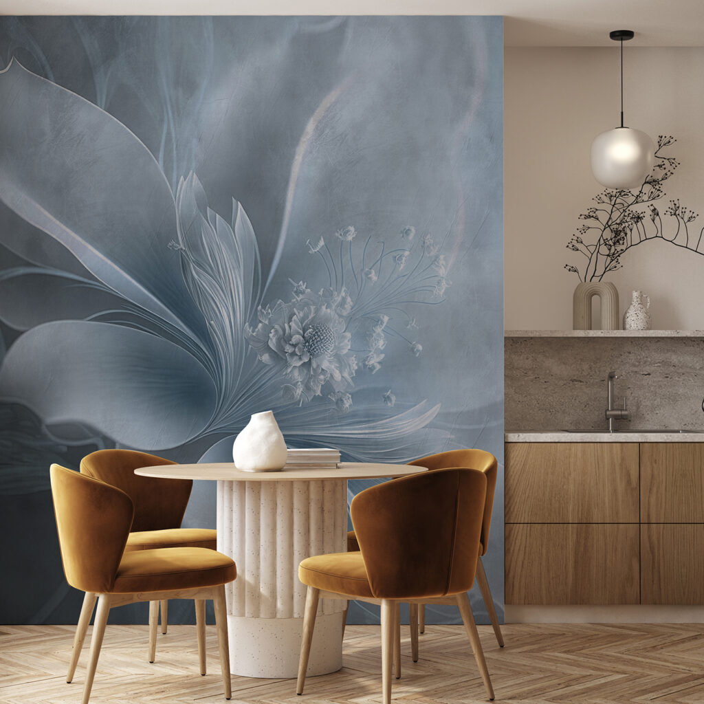 Blüte als leichter Schleier in einem Interieur