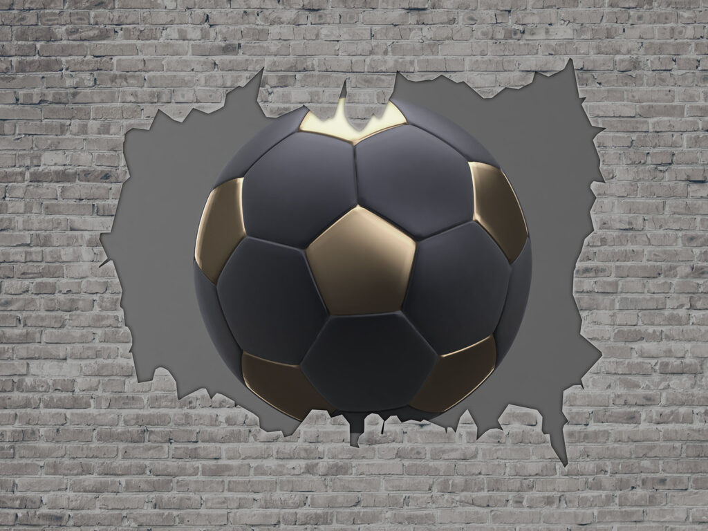 Ball und Backsteine — ganzes Design