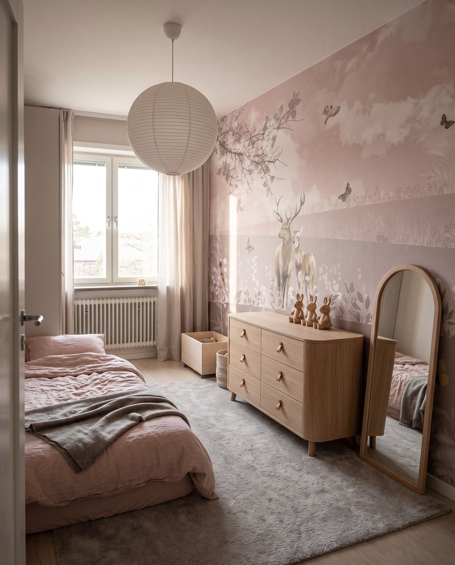 Hirsche auf rosa Wiesen — Interieur 5