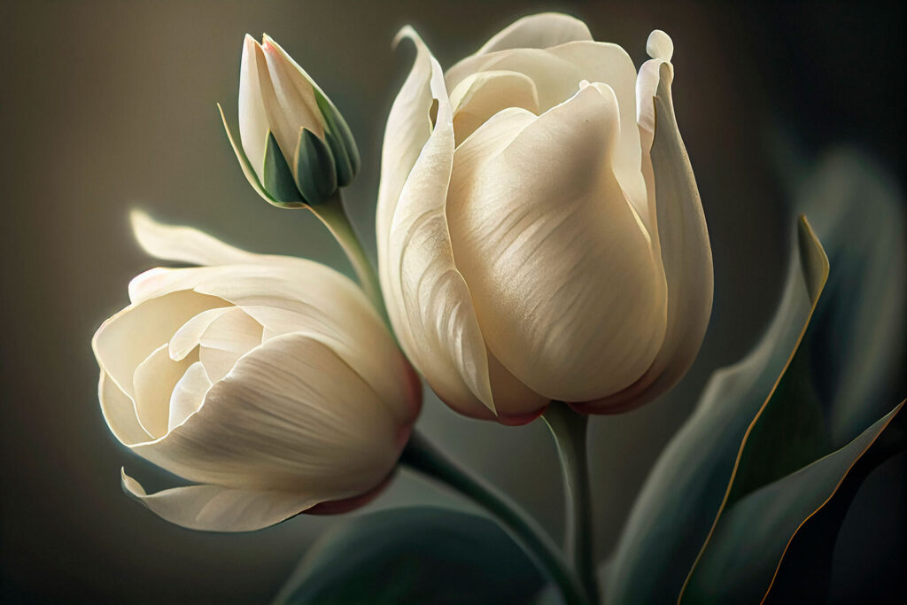 Zarte Tulpen — ganzes Design
