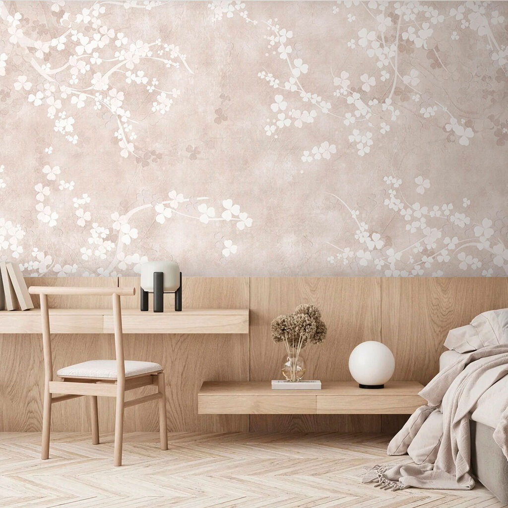 Weiße Blüten auf Patina — Interieur 4