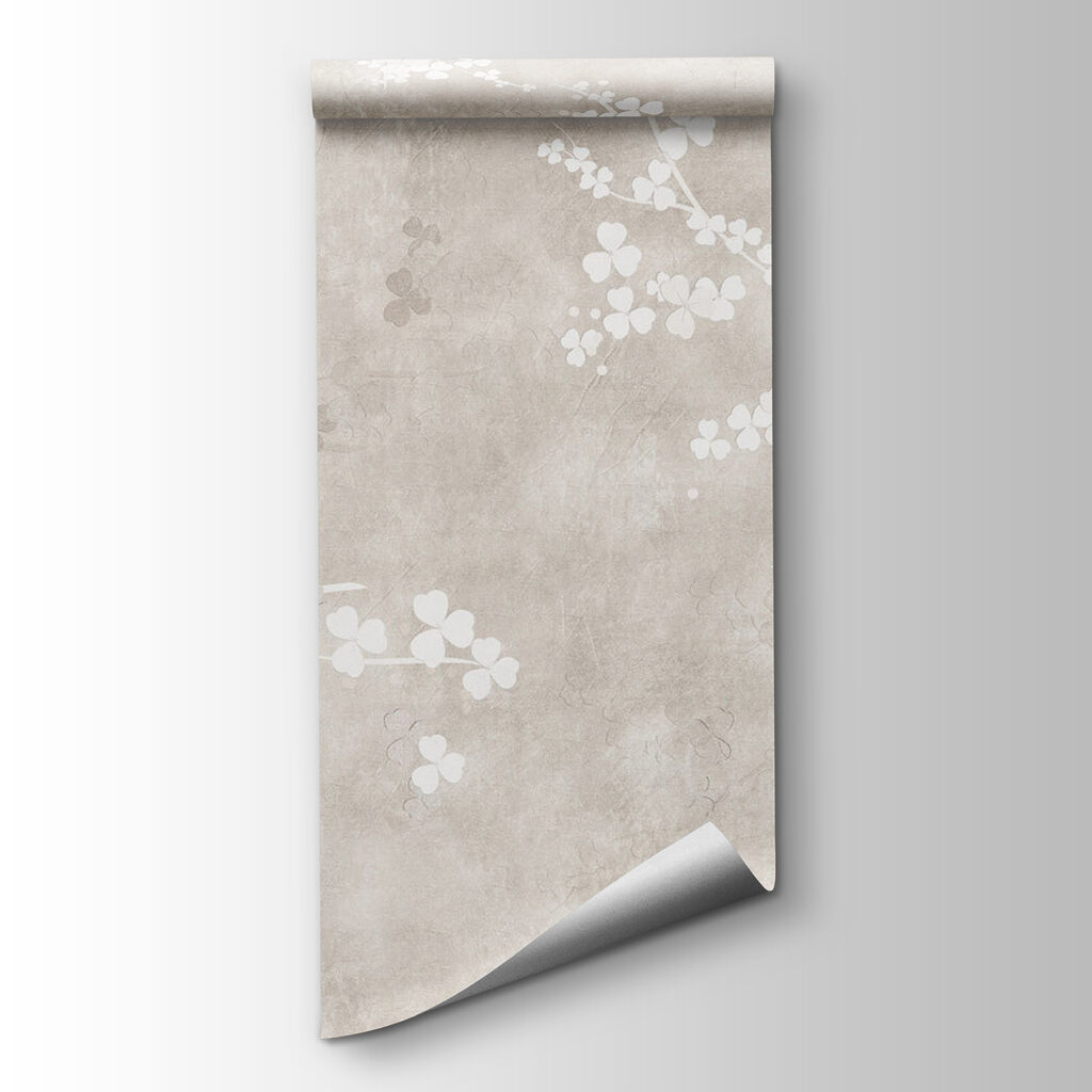 Weiße Blüten auf Patina — Produktansicht