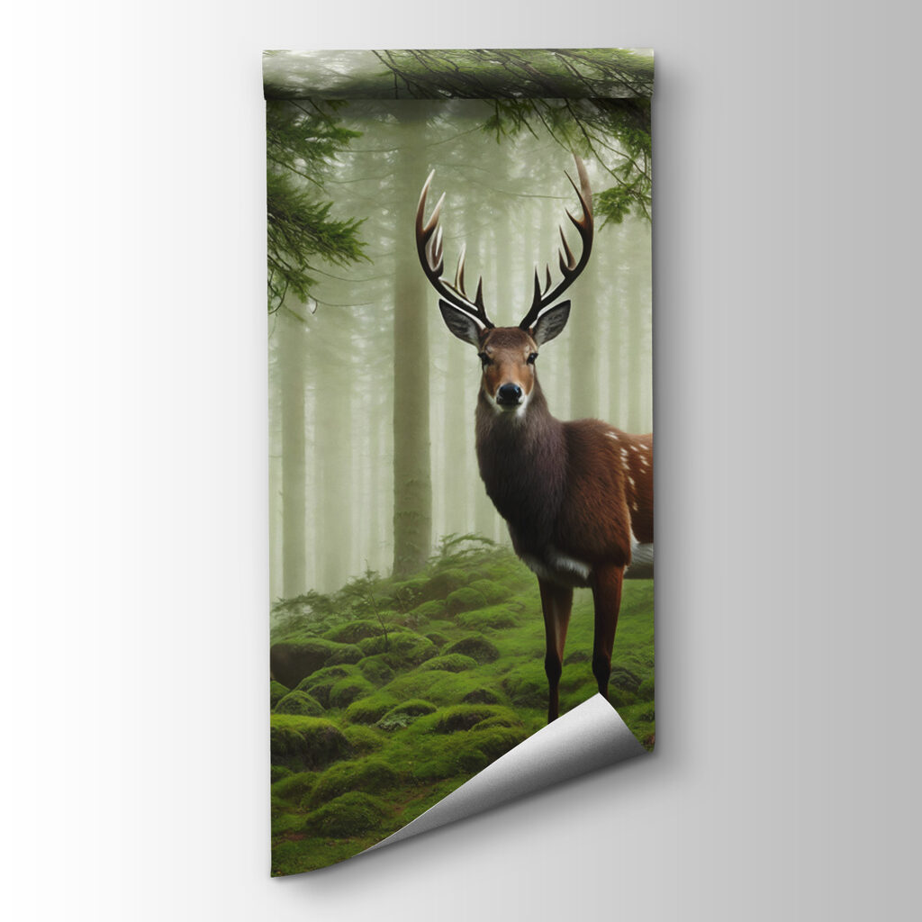 Zwei Hirsche im Wald — Produktansicht
