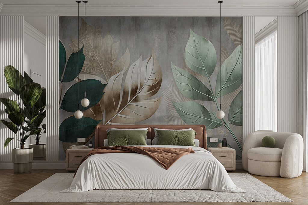 Blätter vor dezentem Grund — Interieur 10