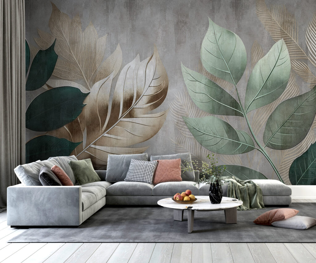 Blätter vor dezentem Grund — Interieur 3