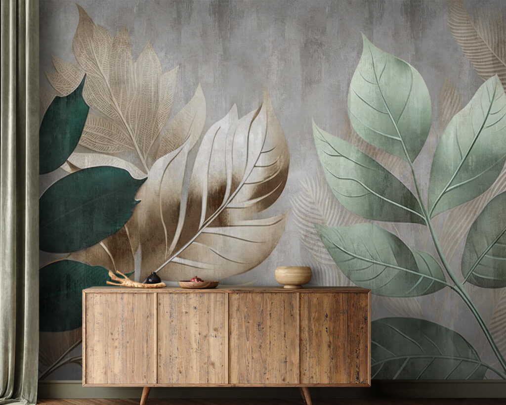 Blätter vor dezentem Grund — Interieur 5