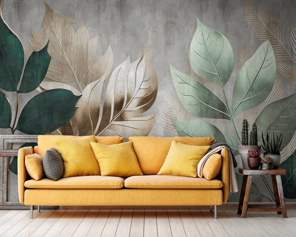 Blätter vor dezentem Grund — Interieur 7