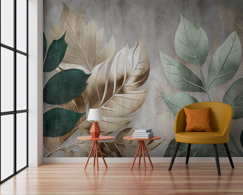 Blätter vor dezentem Grund — Interieur 6