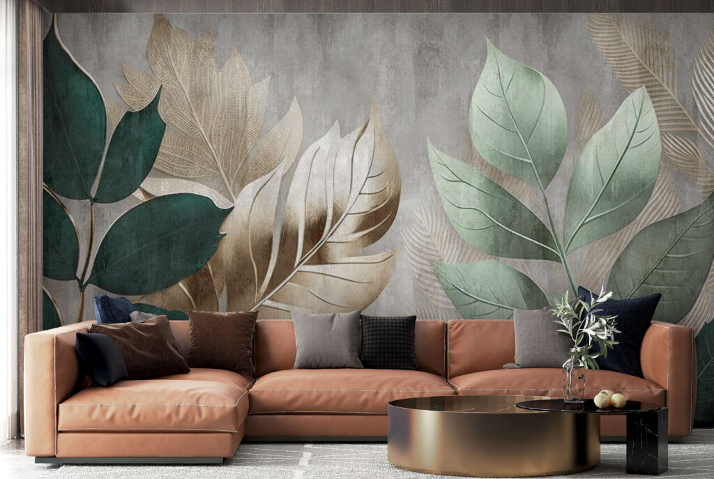 Blätter vor dezentem Grund — Interieur 8
