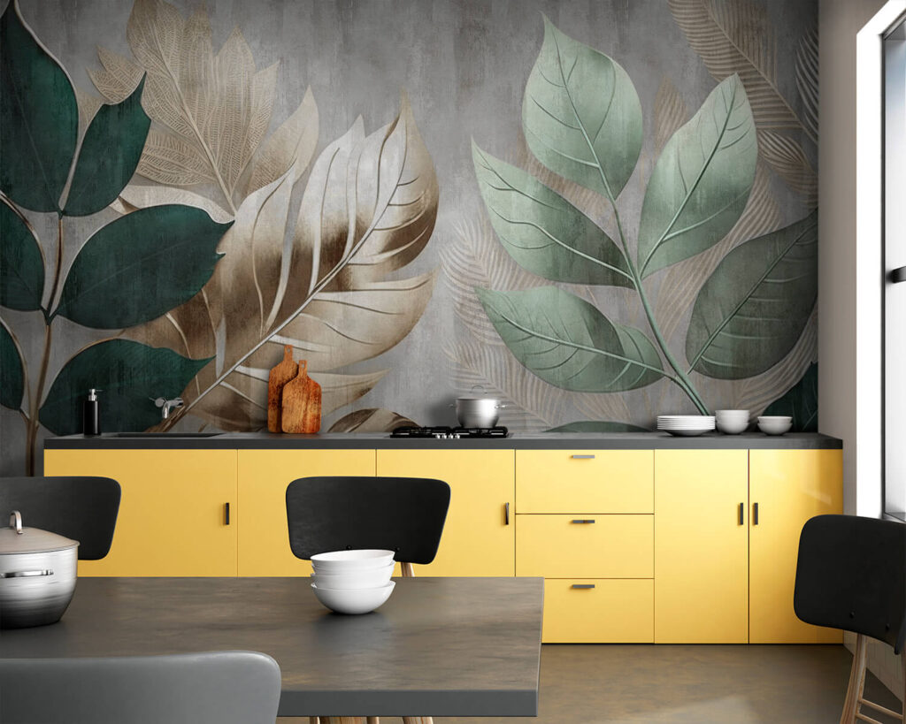Blätter vor dezentem Grund — Interieur 9