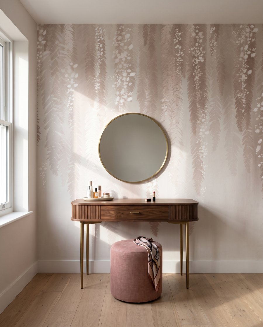 Blütengirlanden in Zartrosa — Interieur 3