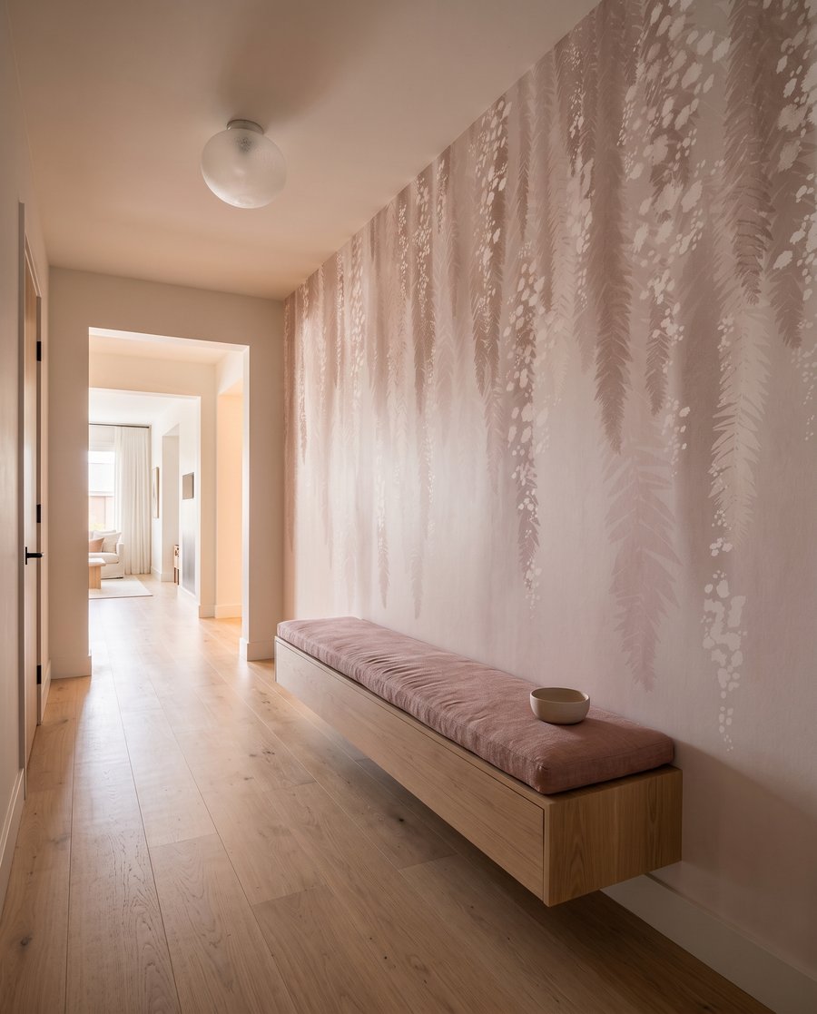 Blütengirlanden in Zartrosa — Interieur 5