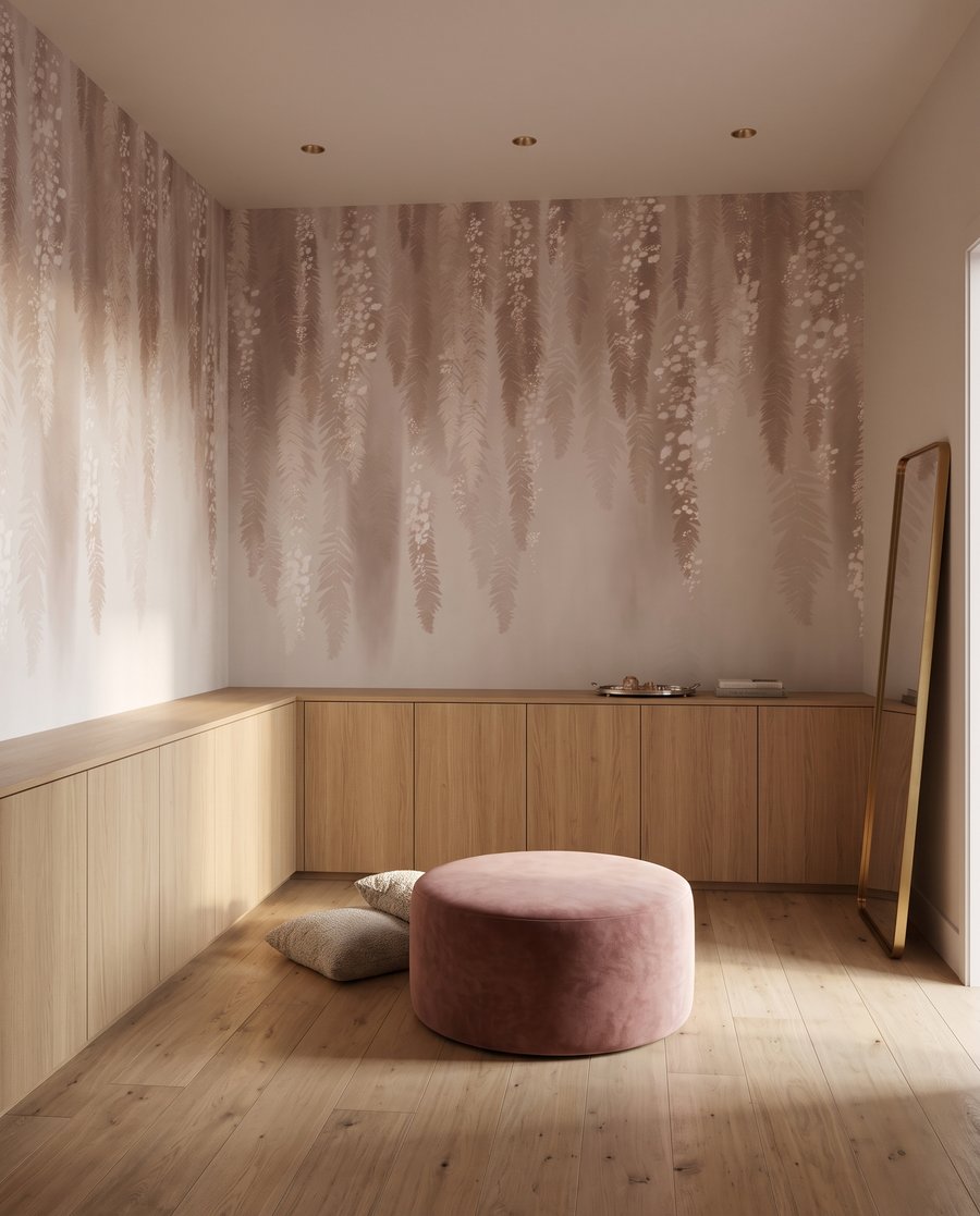 Blütengirlanden in Zartrosa — Interieur 6