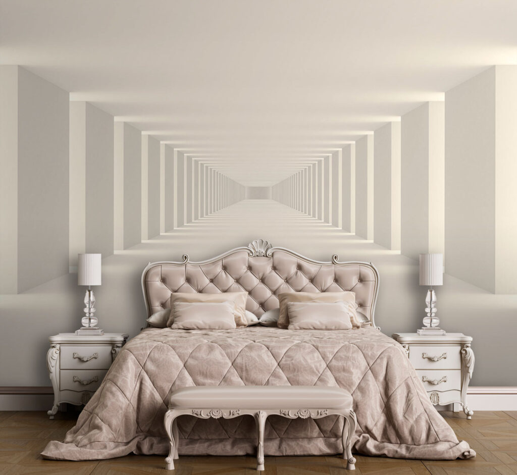 Gang ins Licht in einem Interieur