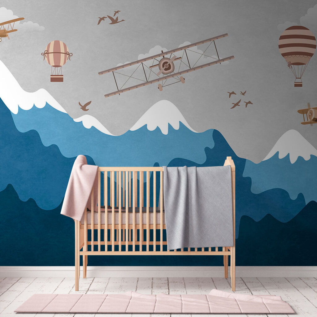 Flugzeug über den Bergen — Interieur 3