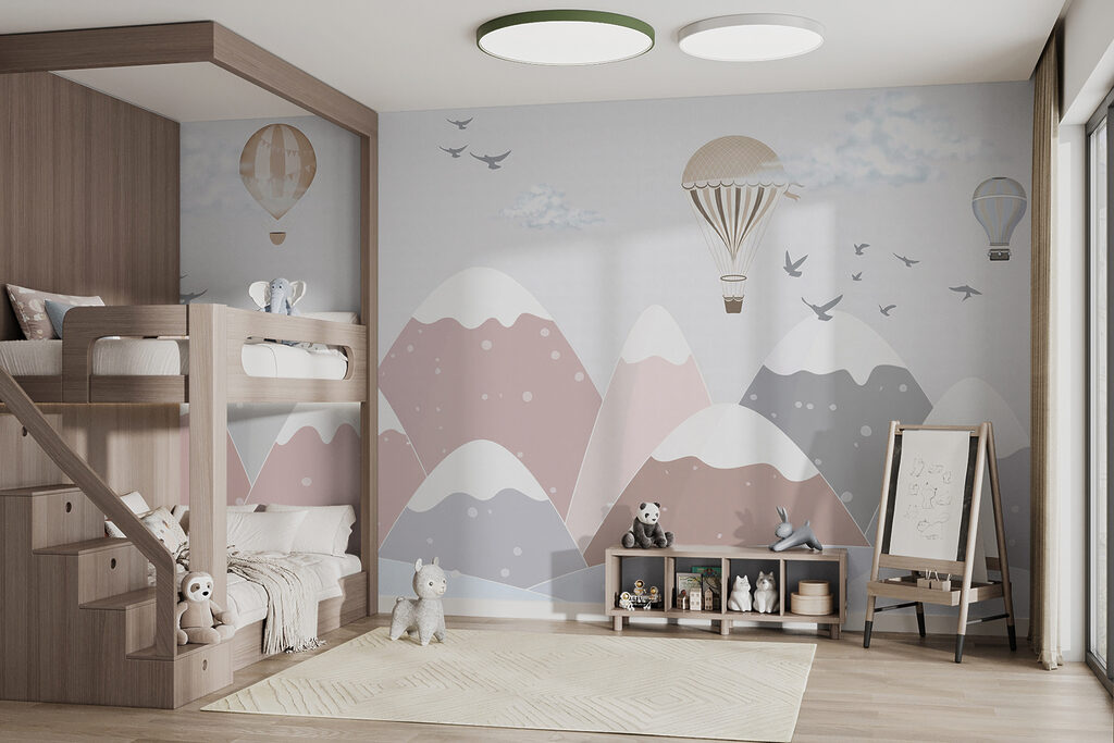 Heißluftballon über Bergen — Interieur 3