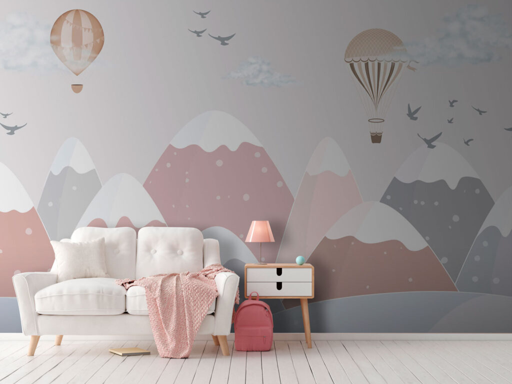Heißluftballon über Bergen — Interieur 1