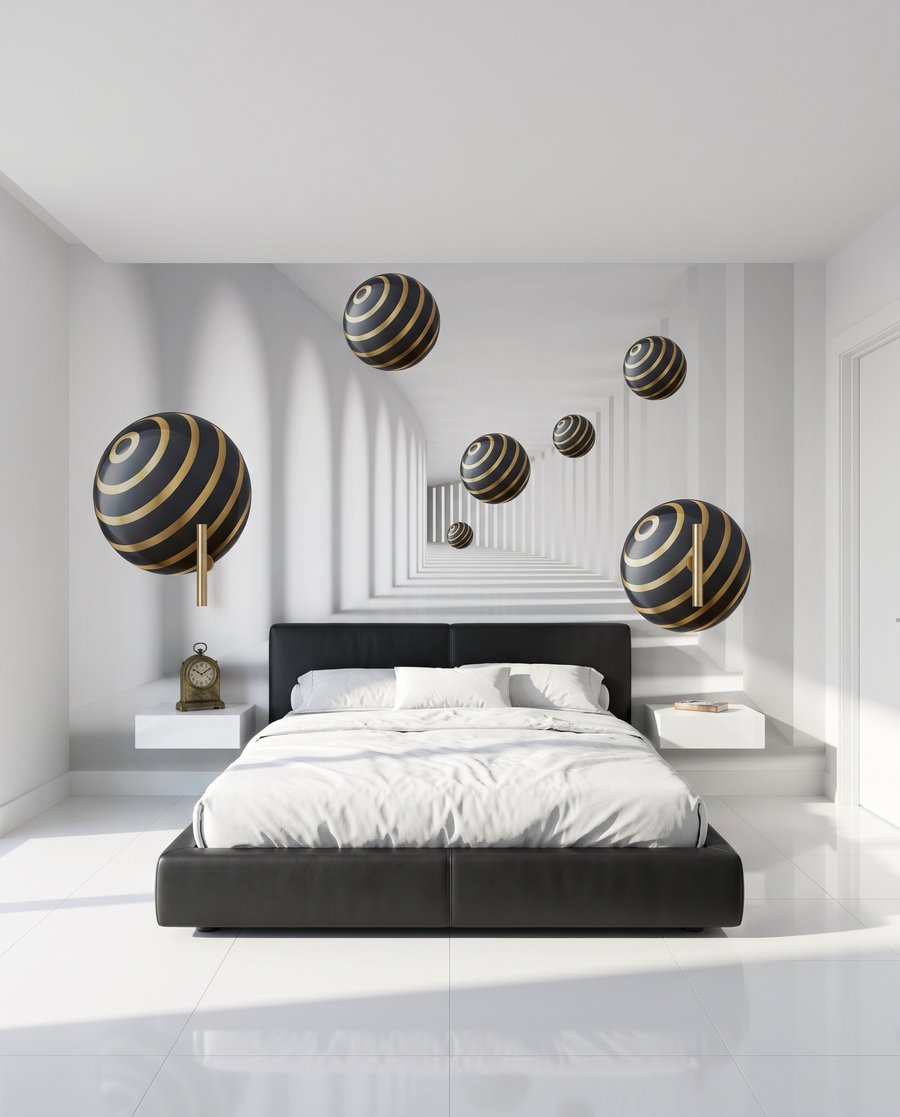 Kugeln mit goldenen Ringen — Interieur 2