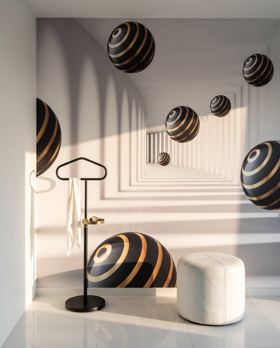 Kugeln mit goldenen Ringen — Interieur 3