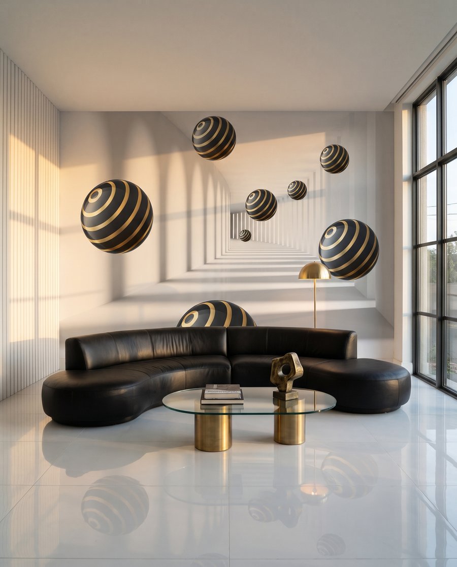 Kugeln mit goldenen Ringen — Interieur 4